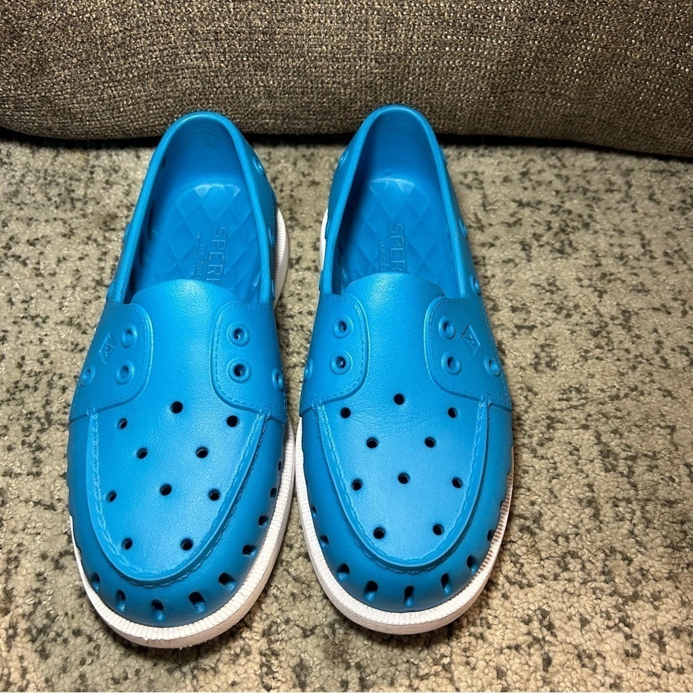 Sperry Top-Sider Original Caneel Bay Blue Boat Shoes Size 7